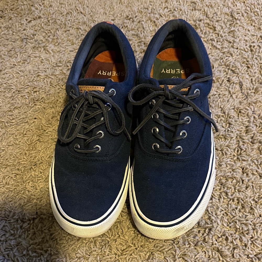 Sperry Men's Dark Blue Canvas Sneakers